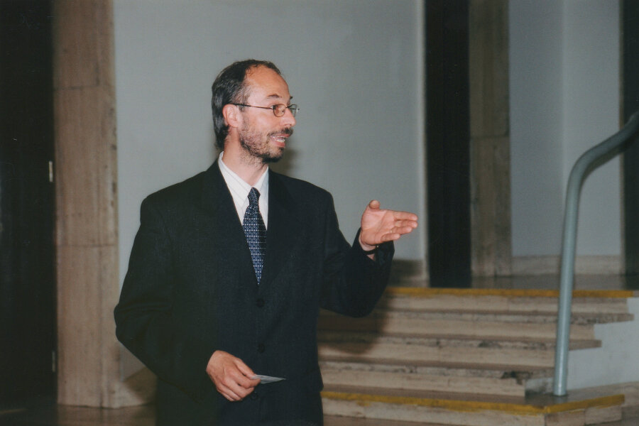 Zahajeni vystavy Mezi nami skupinami, Konfrontace brnenskych tvurcich skupin sedesatych let, 2004, foto: Michaela Dvorakova